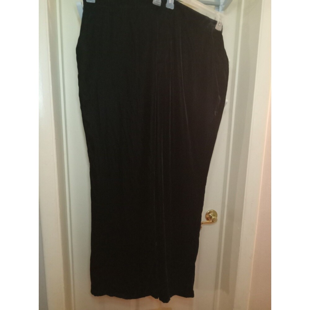 20W G by Giuliana Black Label Wide Leg Velvet Trouser